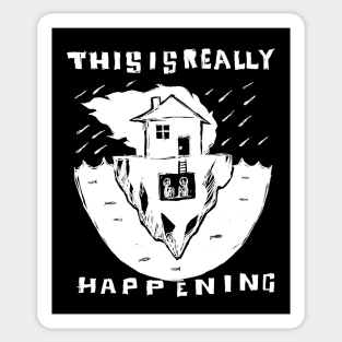 This is really happening - Idioteque illustrated lyrics - Inverted Sticker